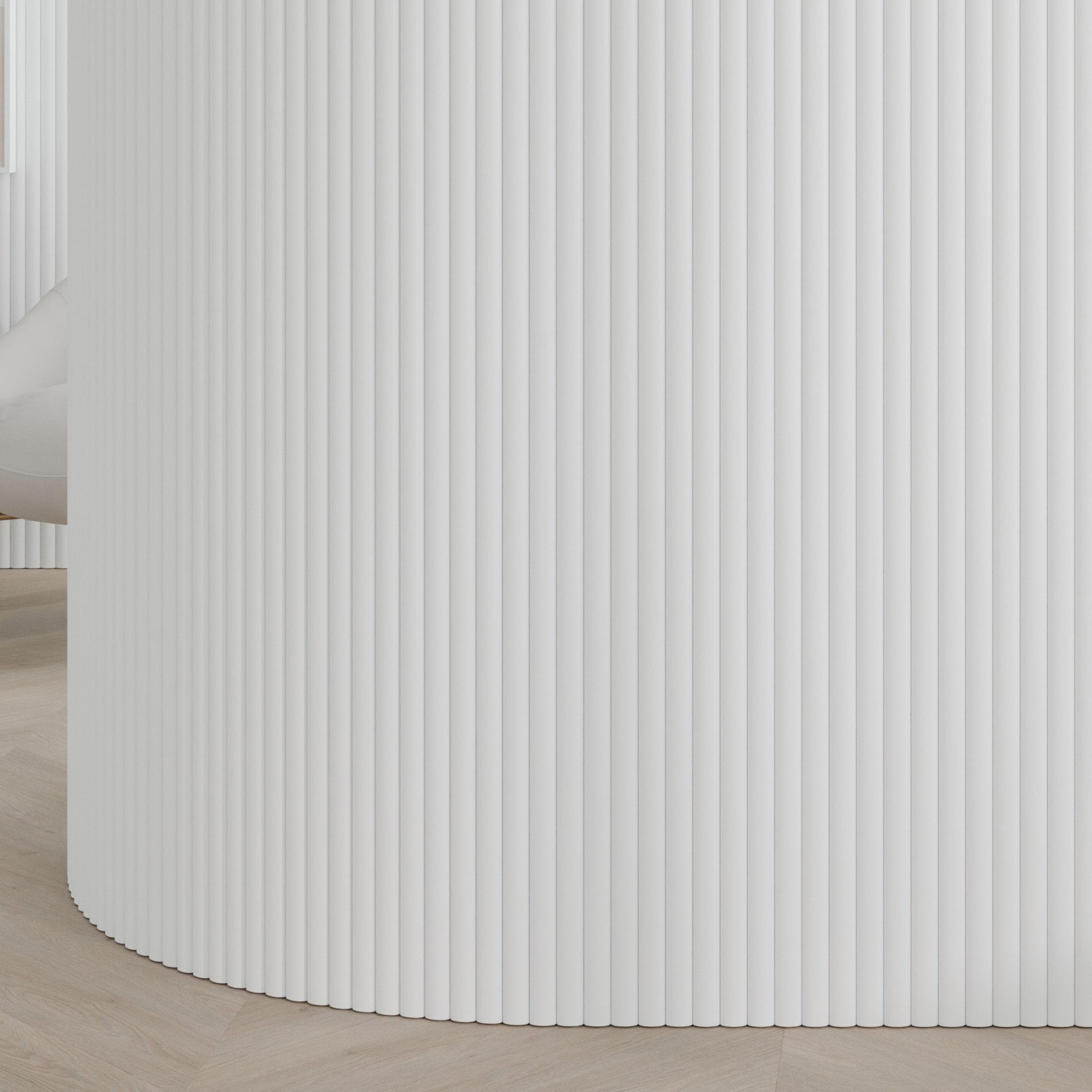 106" Ridge Paint-Ready Fluted Wall Panels (4 Panels)