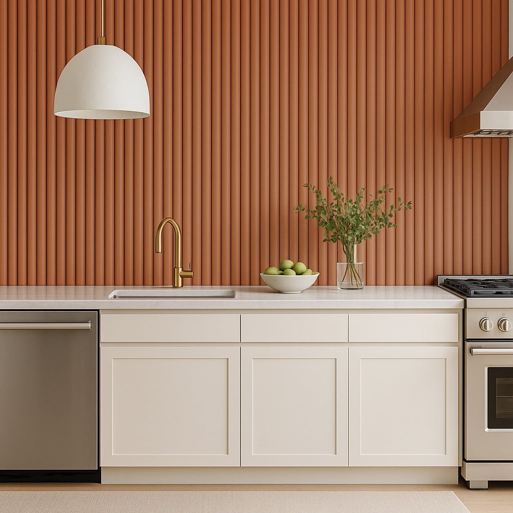 106" Ridge Paint-Ready Fluted Wall Panels (4 Panels)