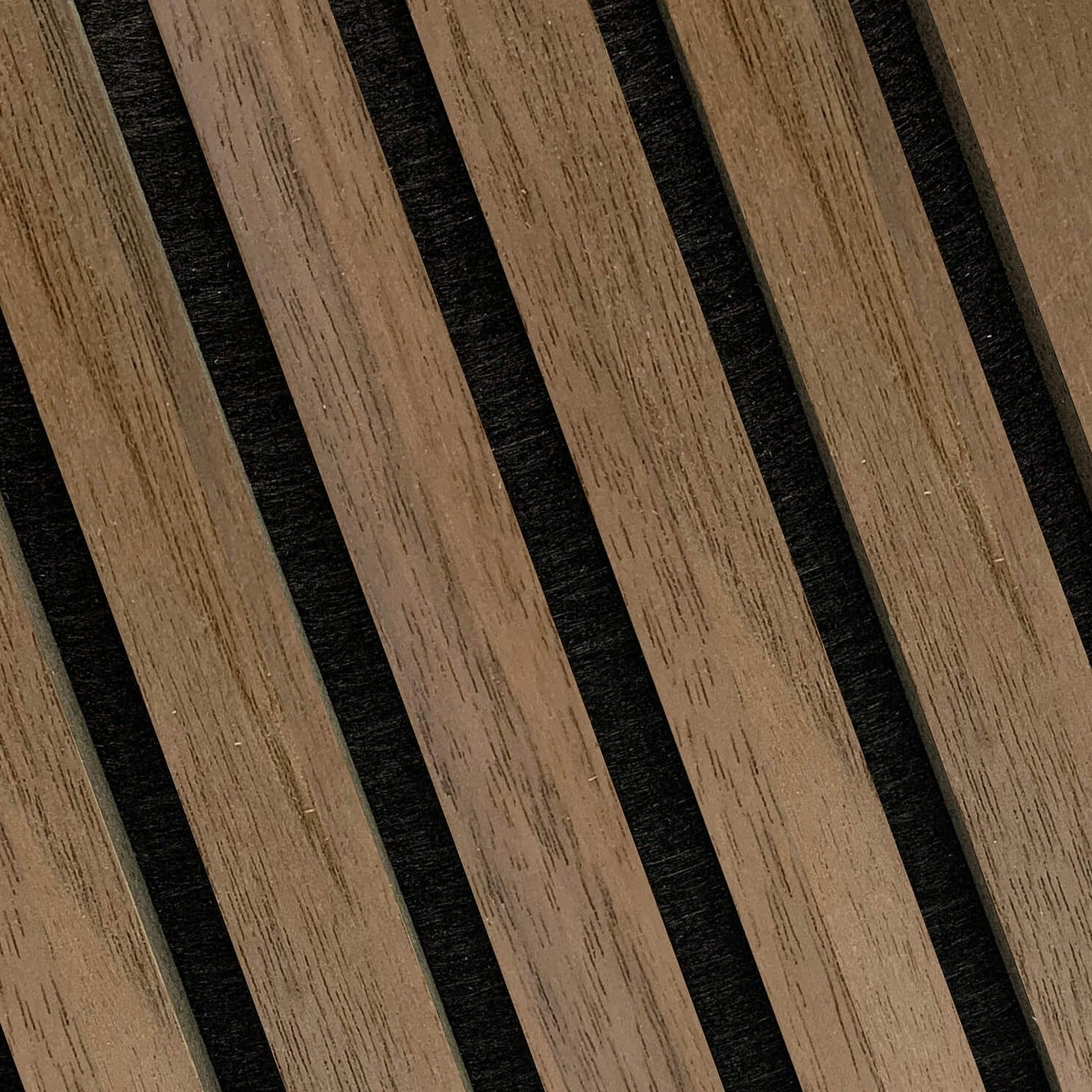 106" Tall ULTRALIGHT Flexible Lightweight Walnut Acoustic Wood Slat Wall Panels with Black Felt Backing