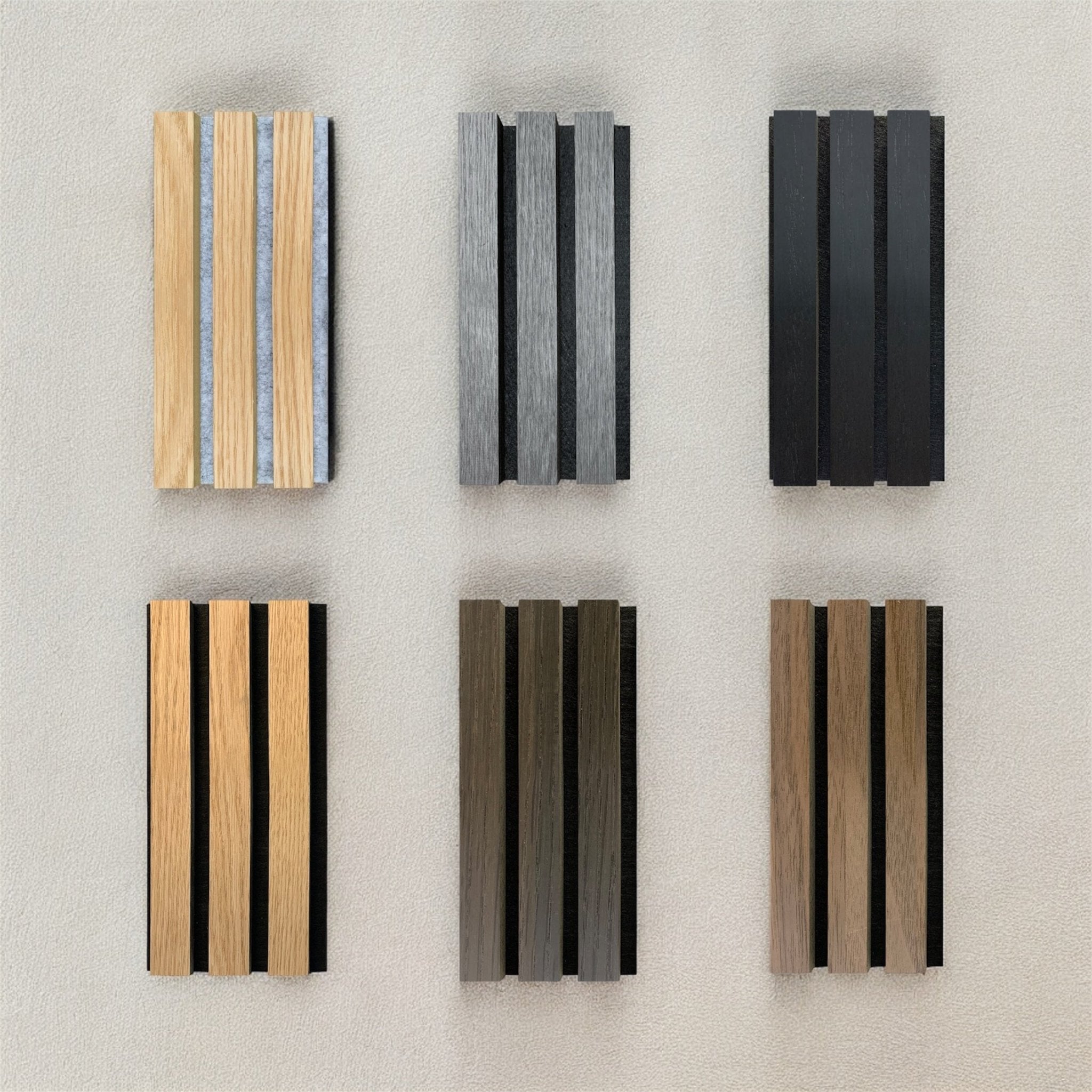 TrueWood 3-Sided Veneer Acoustic Slat Panel Sample Kit