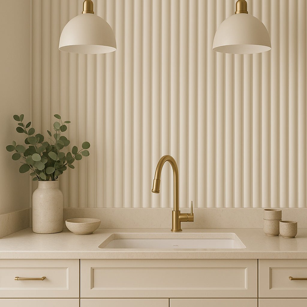 106" Ridge Paint-Ready Fluted Wall Panels (4 Panels)