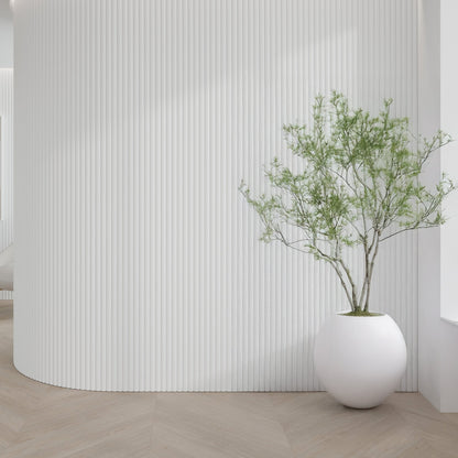 106" Ridge Paint-Ready Fluted Wall Panels (4 Panels)