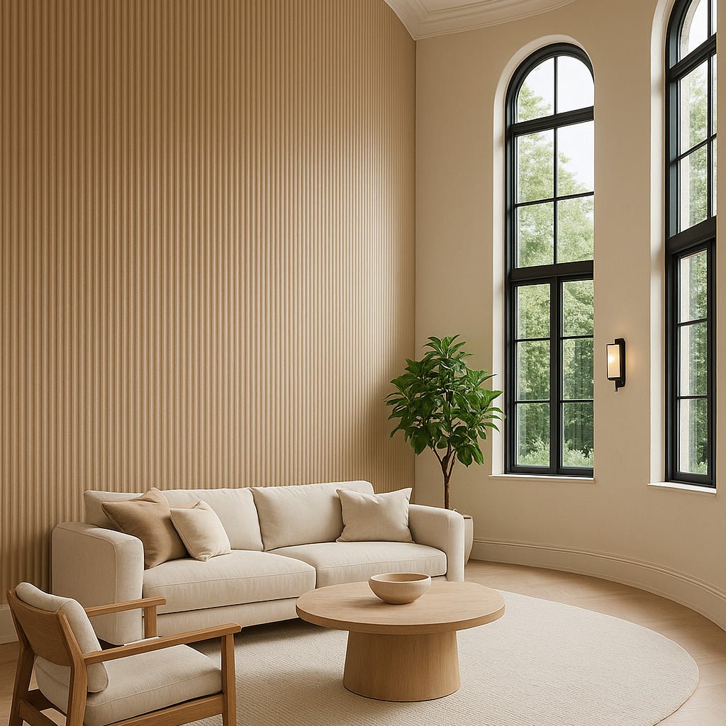 106" Ridge Paint-Ready Fluted Wall Panels (4 Panels)