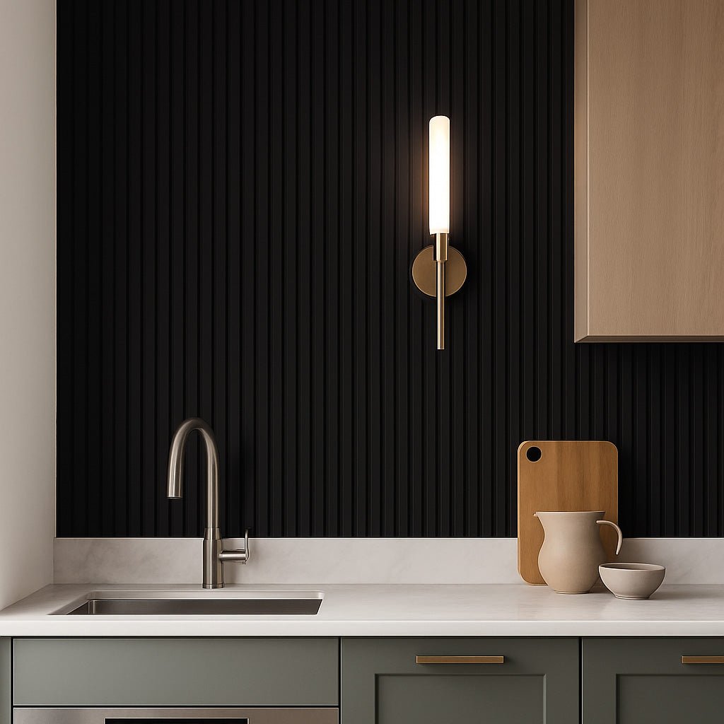 106" Slat Paint-Ready Fluted Wall Panels (4 Panels)