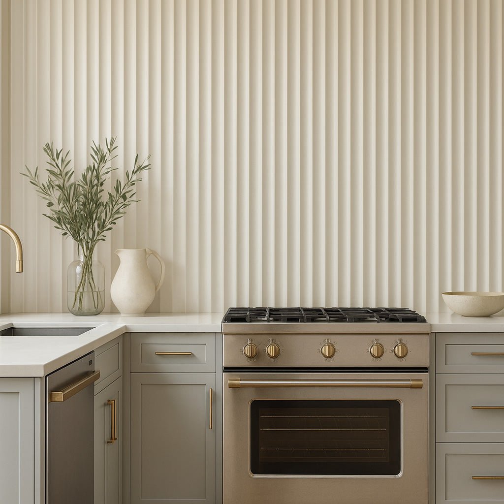 118" Valley Paint-Ready Fluted Wall Panels (4 Panels)