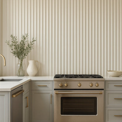 106" Valley Paint-Ready Fluted Wall Panels (4 Panels)