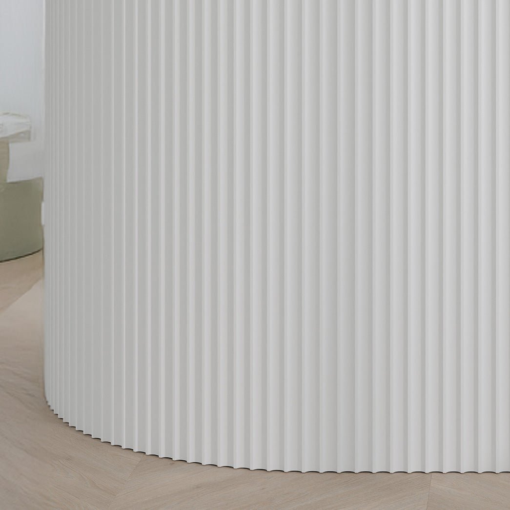 106" Valley Paint-Ready Fluted Wall Panels (4 Panels)