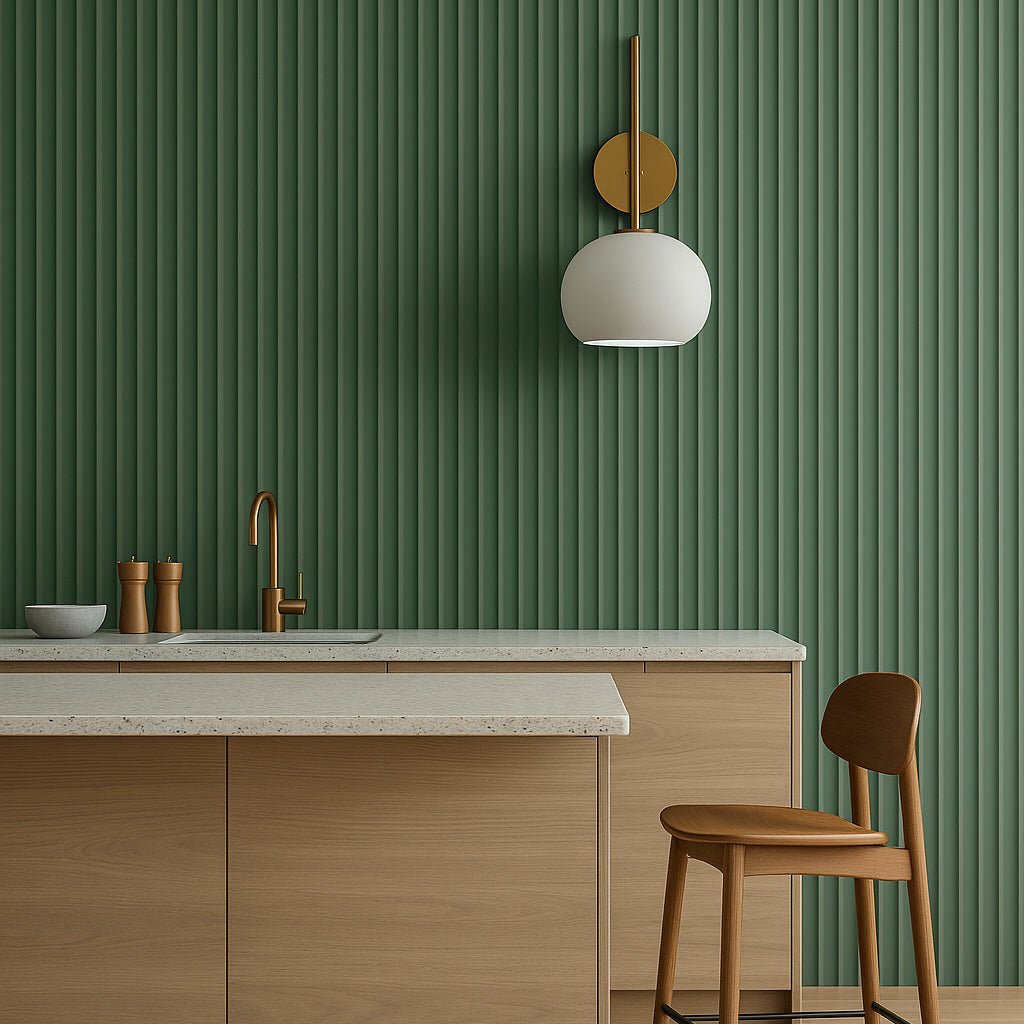 118" Valley Paint-Ready Fluted Wall Panels (4 Panels)