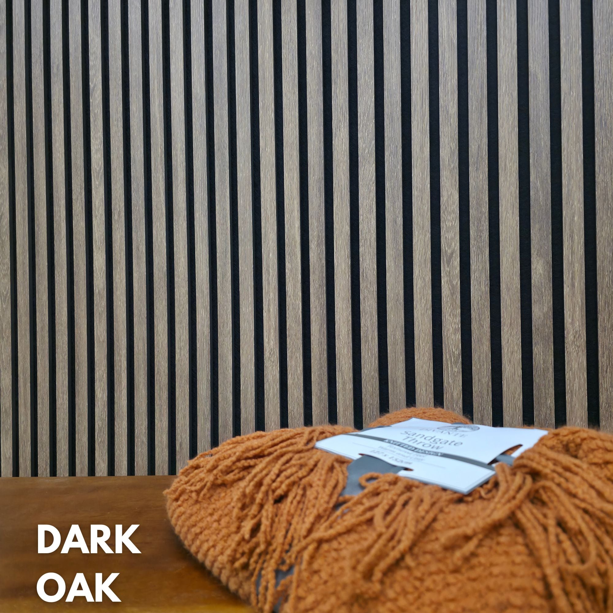 Premium Acoustic Slatted Wall Panel (Multiple Colours)