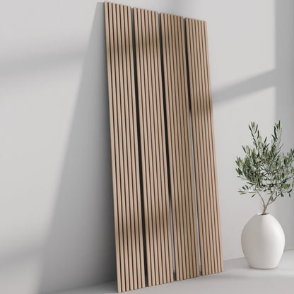 106" Natural Oak TrueWood Lite 3-Sided Veneer Acoustic Slat Panel